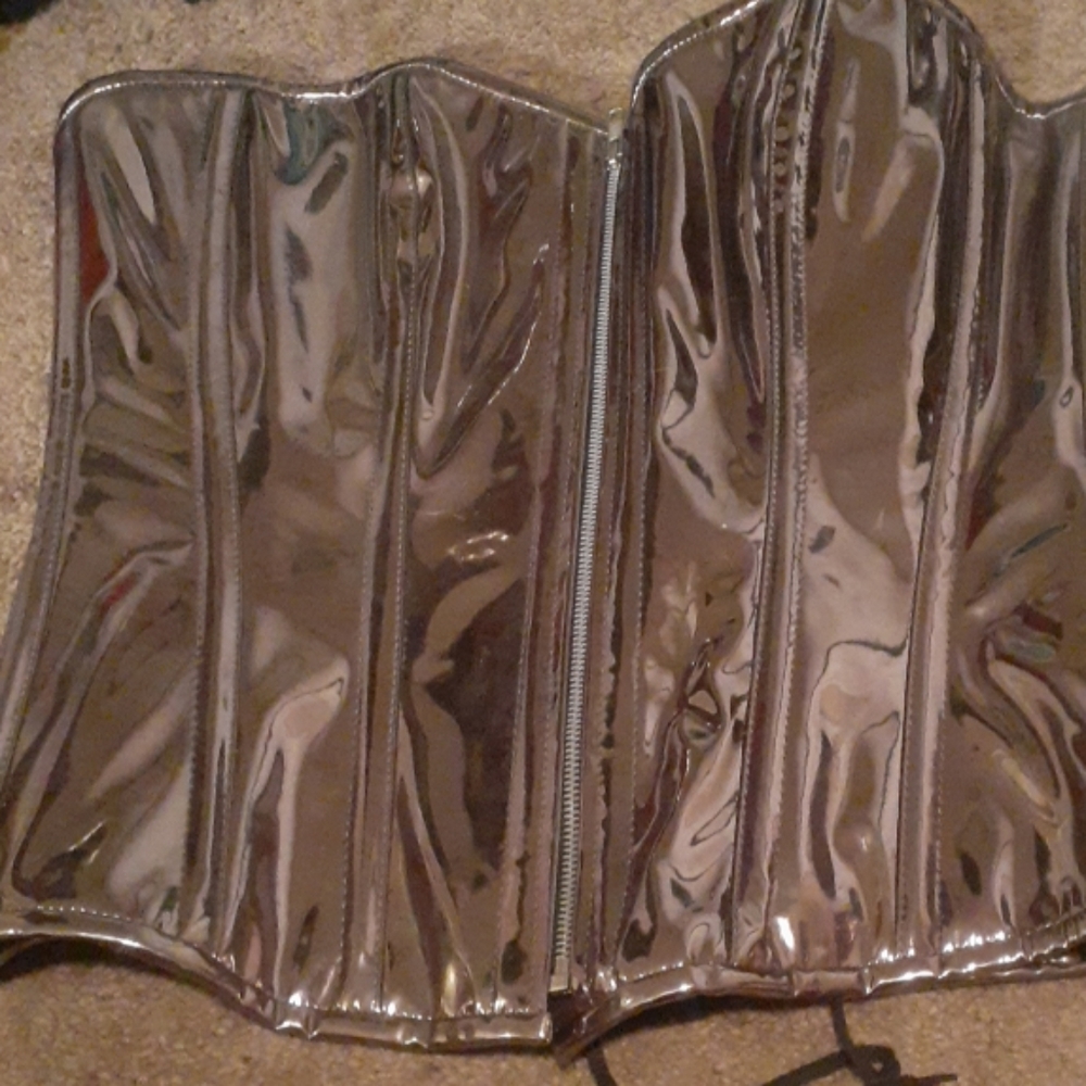 Silver corset